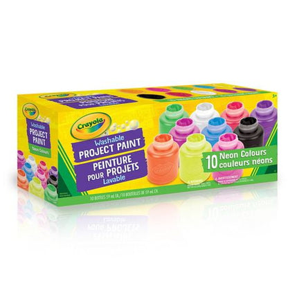 Crayola Washable Neon Paint, 10 count