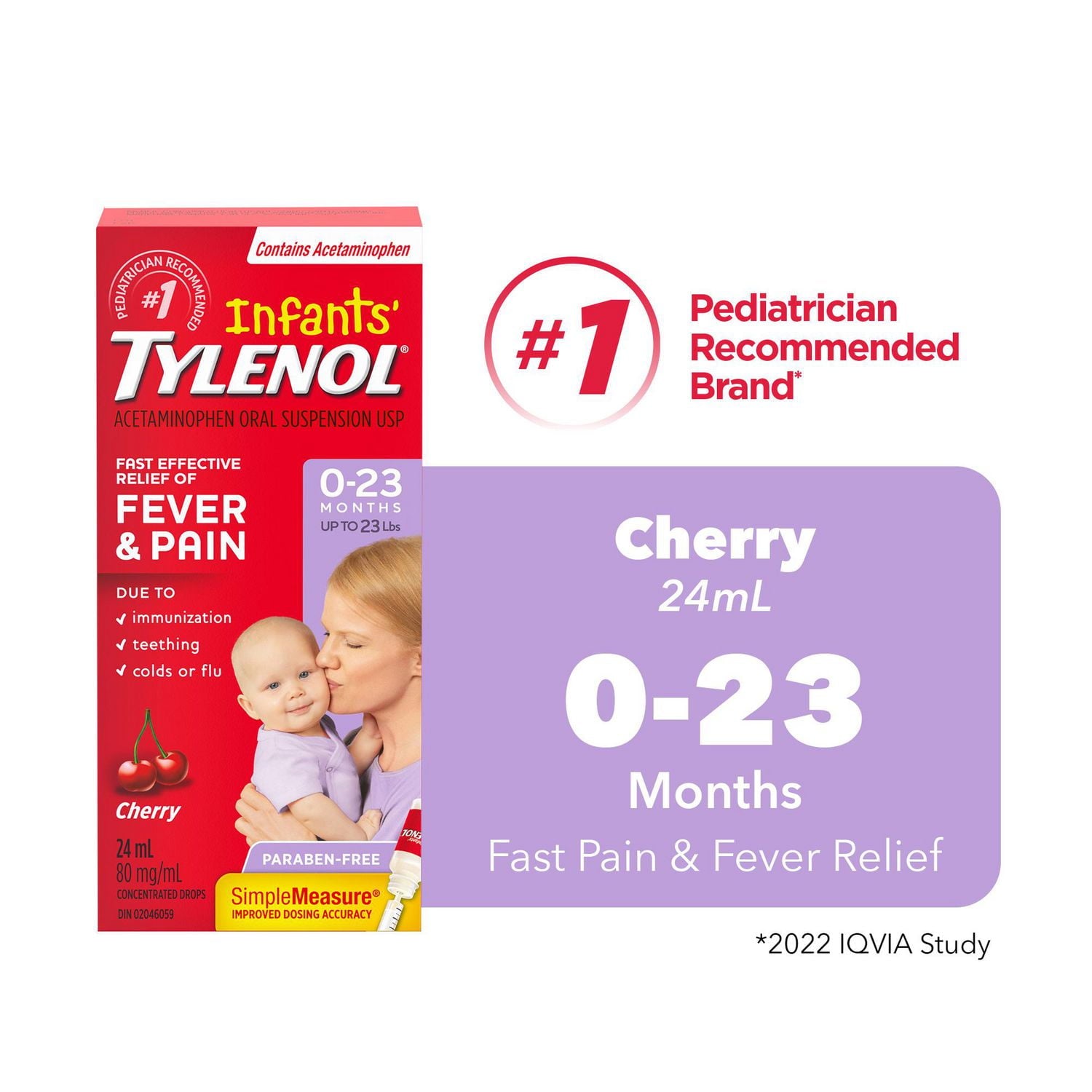 TYLENOL CHD CW 160MG 24 BGM P/FVR