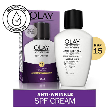 OLAY AGE DEFY ANTI WRNK UV LOTION 3.4OZ