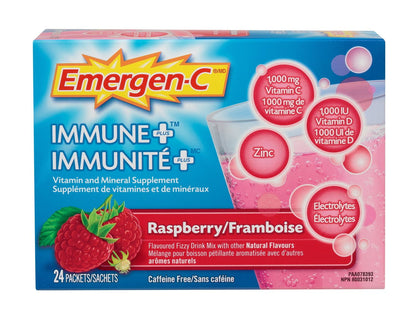 EMERGEN-C IMMUNE + GMY RASPBERRY 45CT