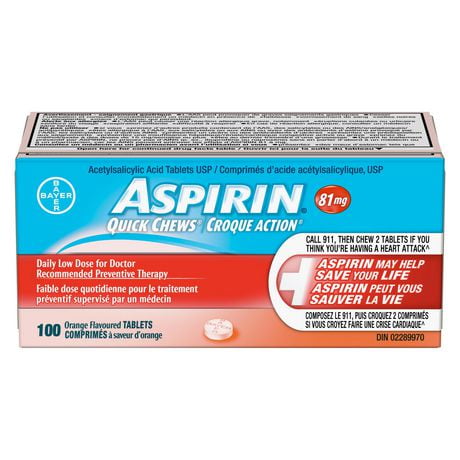 ASPIRIN CW 81MG 1000 ORANGE