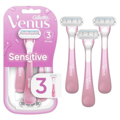 VENUS SIMPLY3 SENSITIVE DSPSBL RAZOR 4CT