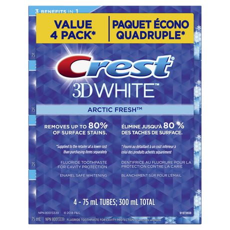 CREST 3D WHITE ARCTIC FRESH T/P 2.4OZ