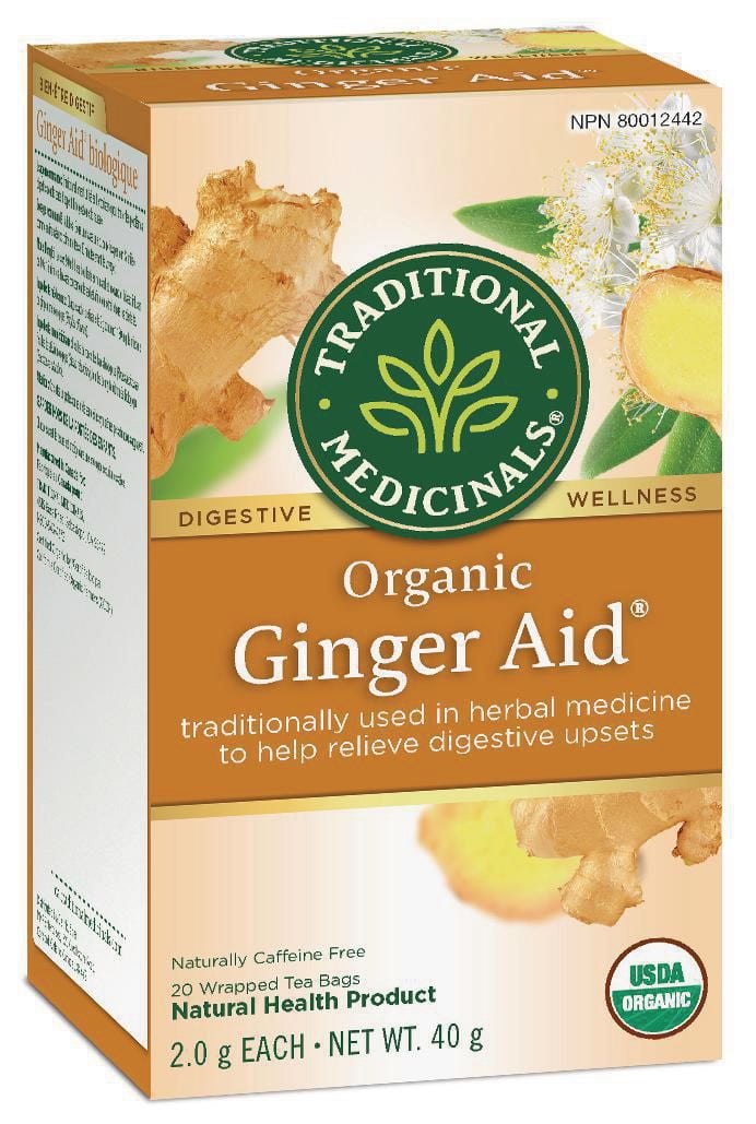 TRADITIONAL MEDICINALS HERB TEA,OG2,GINGER AID