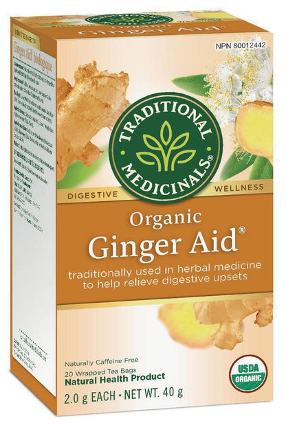 TRADITIONAL MEDICINALS HERB TEA,OG2,GINGER AID