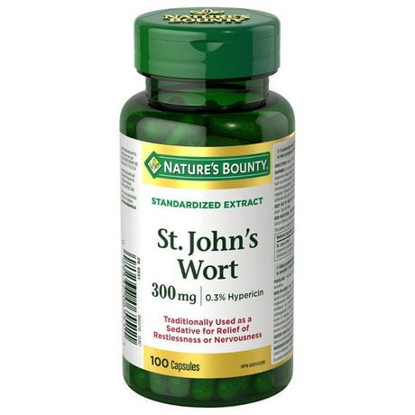 ST JOHNS WORT CAPSULE 100CT NAT BOUNTY