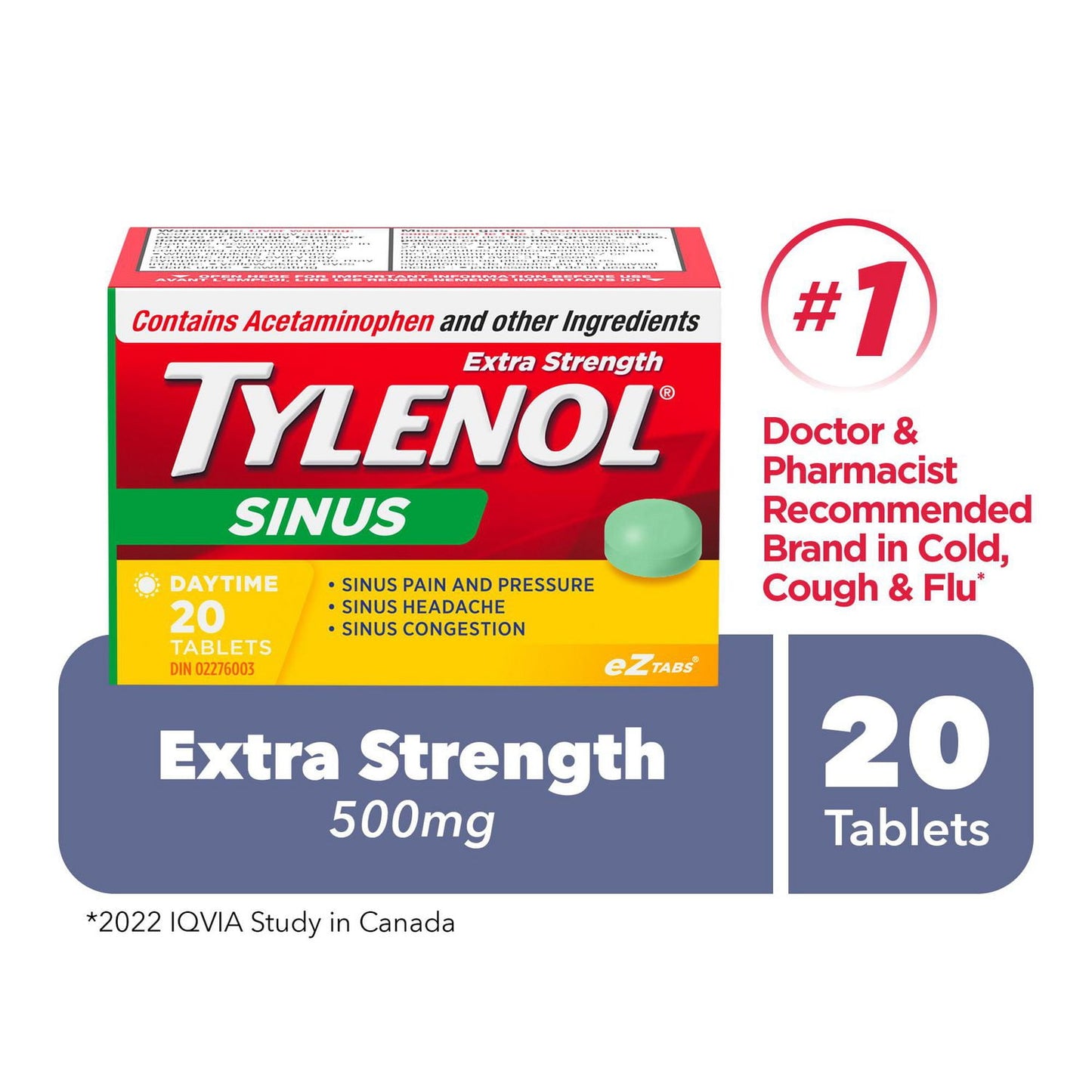 TYLENOL SIN SVR TB 50X2 CPLT