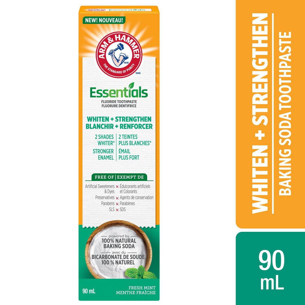 Arm & Hammer Toothpaste 4.3oz Whiten + Strengthen Fresh Mint