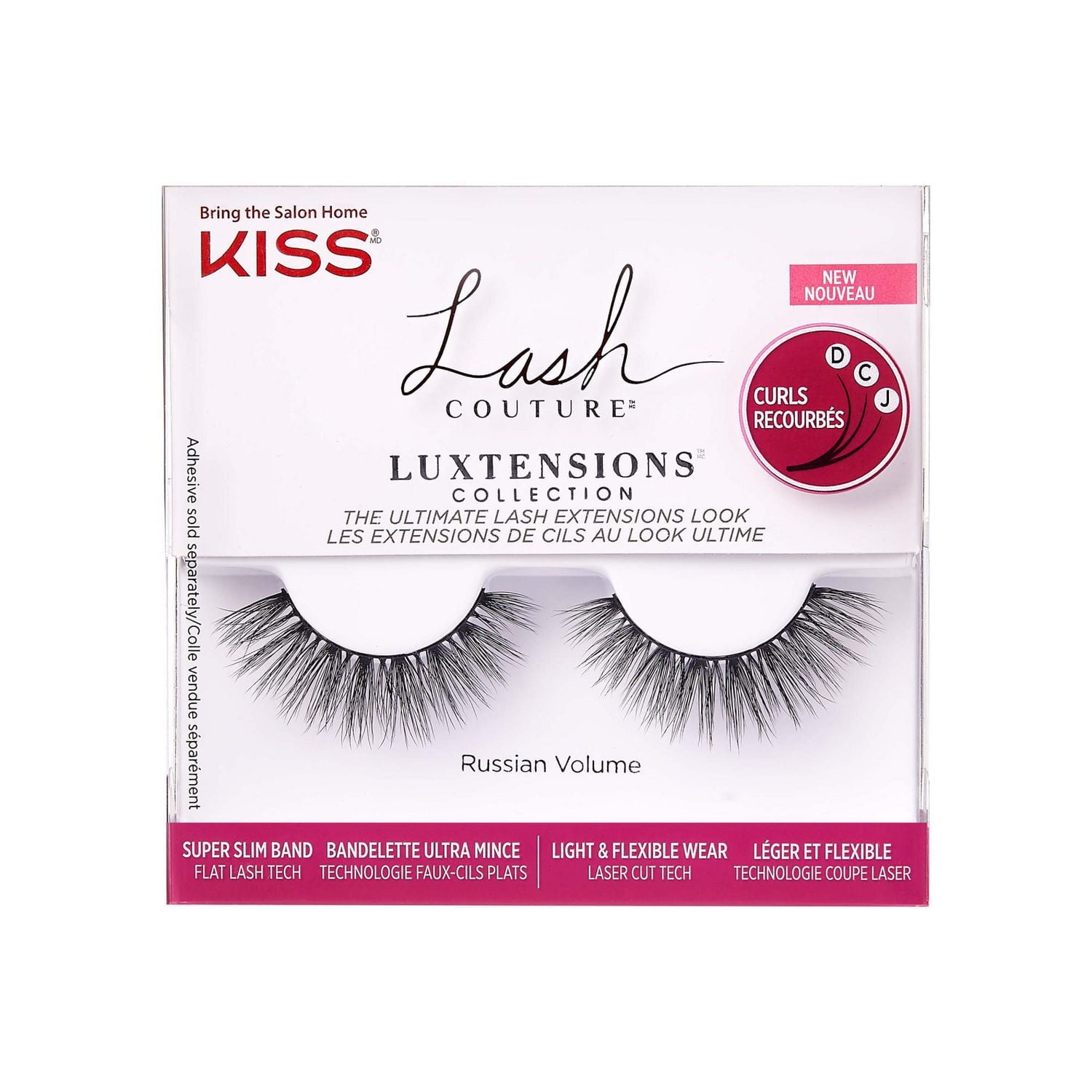 KISS Lash Couture LuXtensions Lashes - Volume Full Set, 4 count