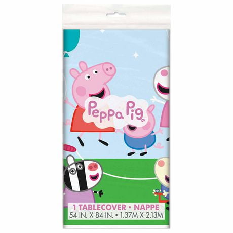 Unique Patterned Rectangular Plastic Table Cover, 54" x 84" - Peppy Birthday