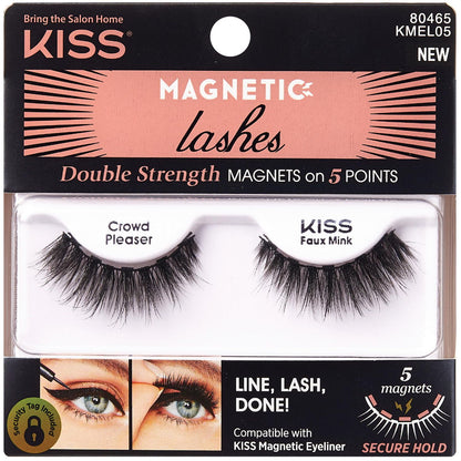 Kiss Magnetic Lashes Crowd Pleaser Faux Mink