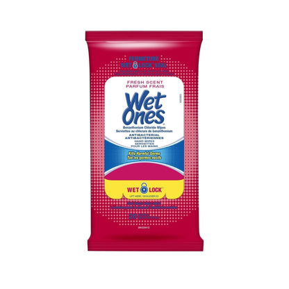 Wet Ones Anti-Bacterial Hand Wipes Fresh Scent 20 Ct (10in)
