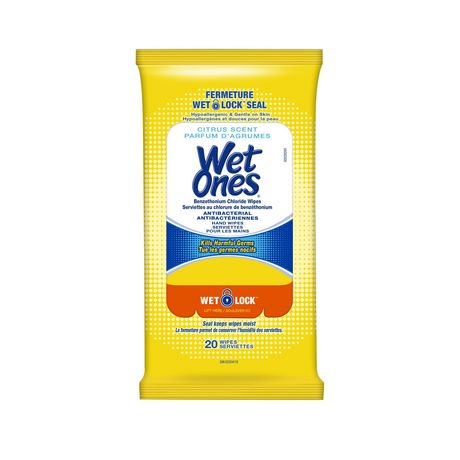 WET ONES ANTIBACTERIAL CITRUS 24CT
