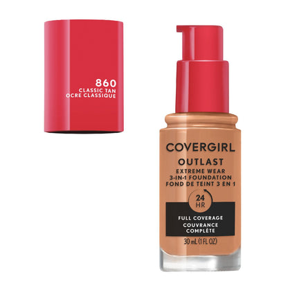 COVERGIRL Outlast Extreme Full Coverage Liquid Foundation - 817 Golden Natural