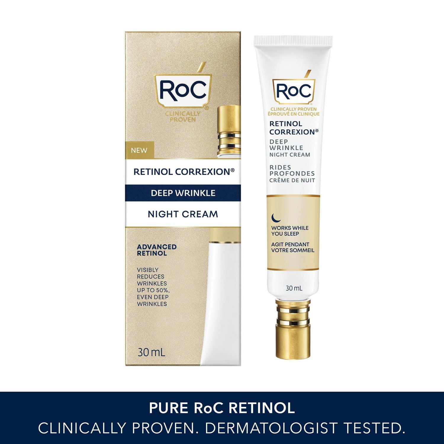 ROC RETINOL DEEP WRINK NITE CREAM 1.01OZ