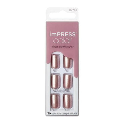 Kiss Impress Press-On-Manicure Nails 30 Count Paralyzed Pink