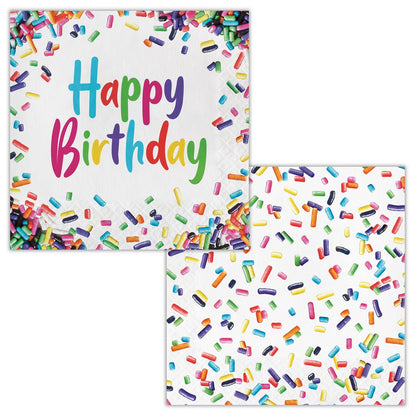 RNBOW RIBN BDAY LUN NAP 16CT