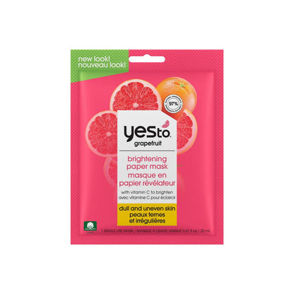 Yes To Grapefruit Brightening Paper Mask with Vitamin C