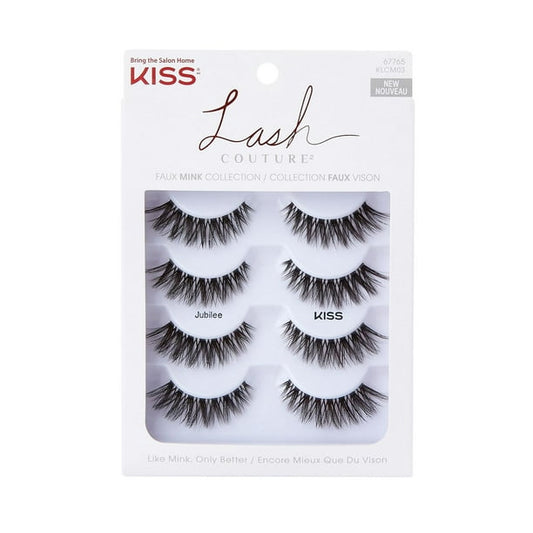 KISS Lash Couture Multipack Faux Mink, Jubilee Multipack, 4 pairs