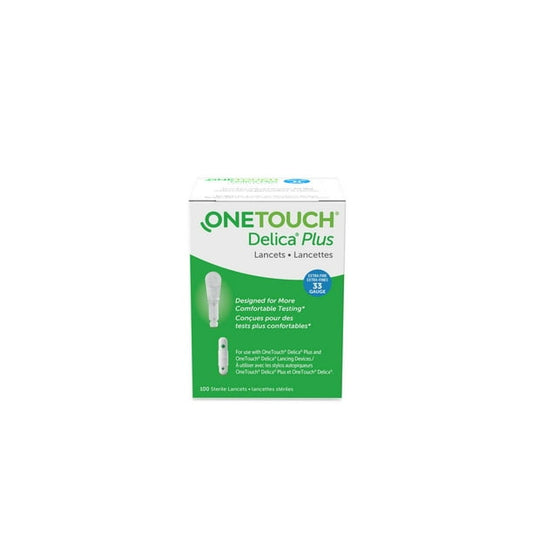 ONETOUCH DELICA PLUS LANCET 33G 100CT