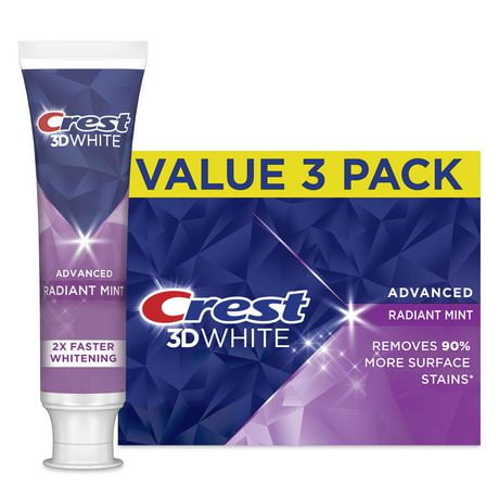 CREST 3D WHITE ADV RADIANT MNT T/P 4.9OZ