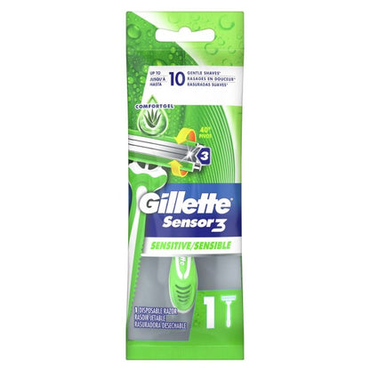 Gillette Mens Sensor 3 Cool Razor Disposable 3 Count