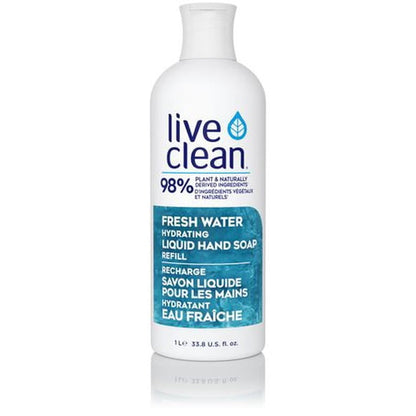 LIVE CLEAN HND SOP LQ 17OZ CN/MLK
