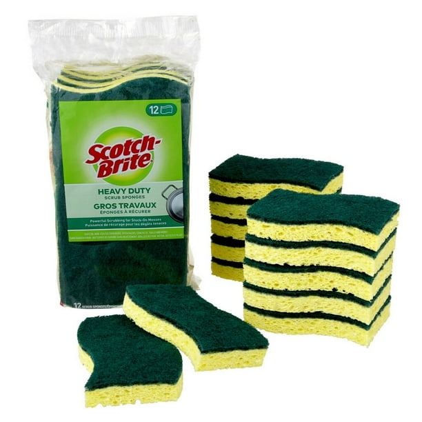 MUkitchen Designer Print Double Duty Scrub Sponge - Petals