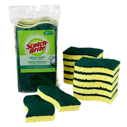 MUkitchen Designer Print Double Duty Scrub Sponge - Petals