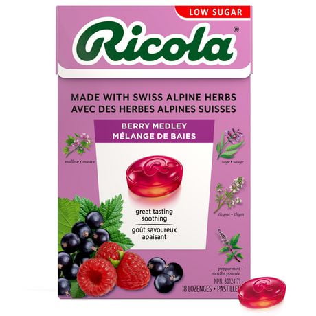 RICOLA BAG MIXED BERRY W/VIT C 19CT