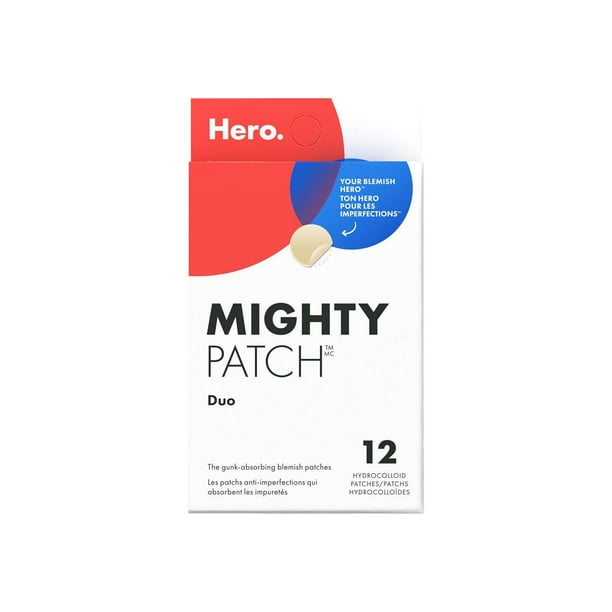 Hero. Mighty Patch Duo - Original + Invisible, 12 count