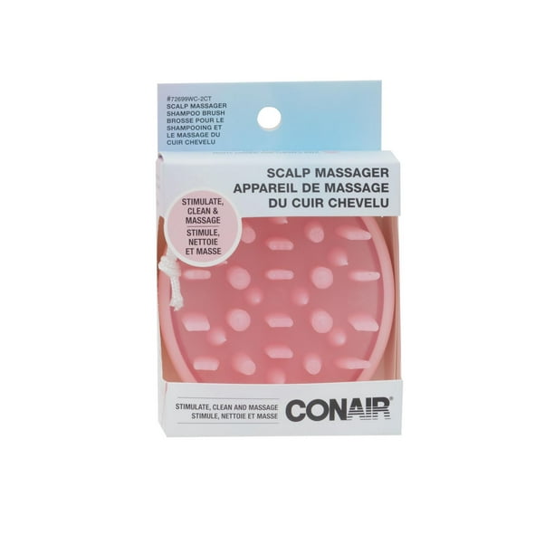 CONAIR Scalp Care Massager Shampoo Brush With Triple Action Bristles - Blue