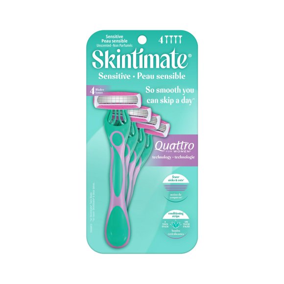 SKINTIMATE SENS PEACE MIND 4 BLD RAZOR 4