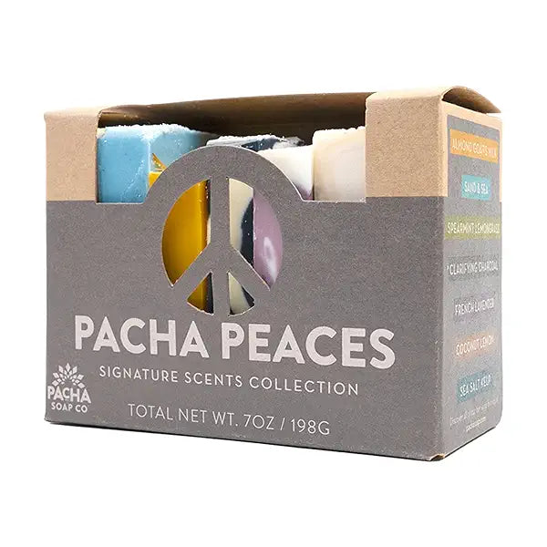 PACHA SOAP CO BAR SOAP, PACHA PEACES SIGNATURE SCENT COLLECTION 7 OZ