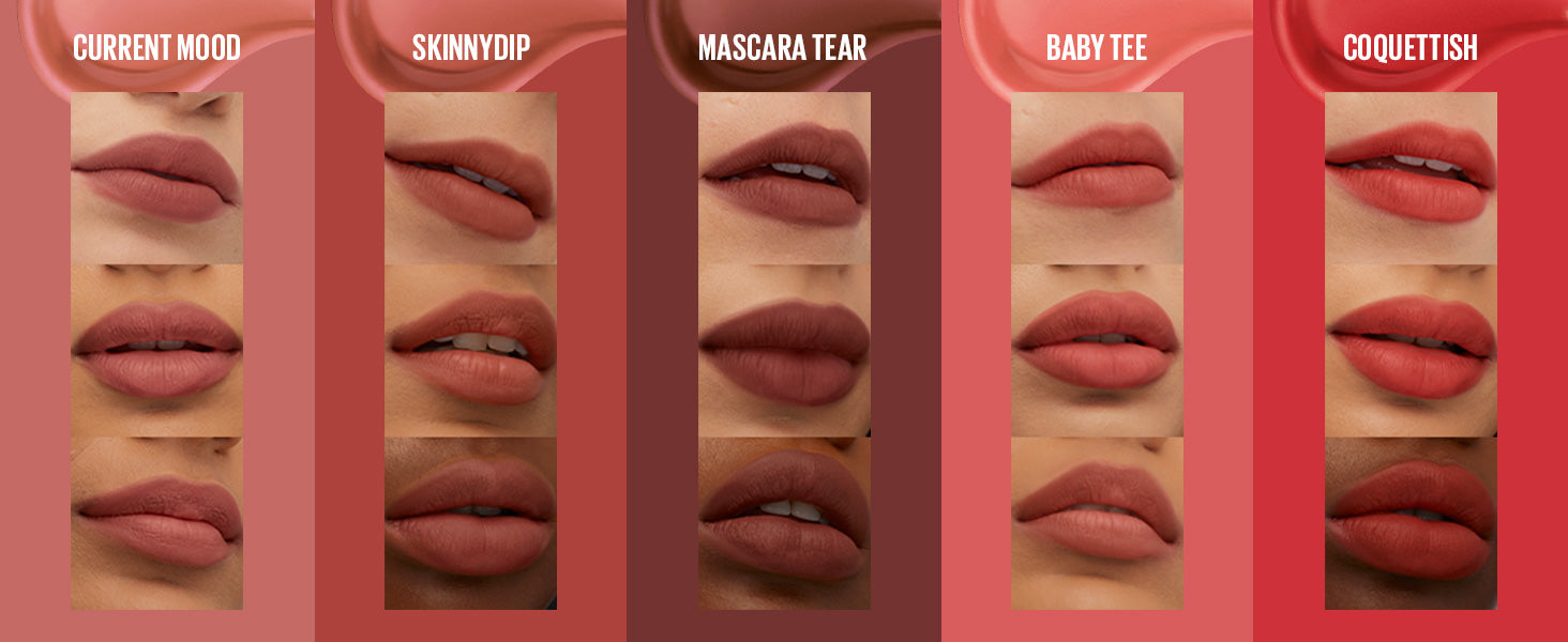 MAYBELLINE New York Super Stay Teddy Tint Liquid Lip Tint, Current Mood, 0.17 oz