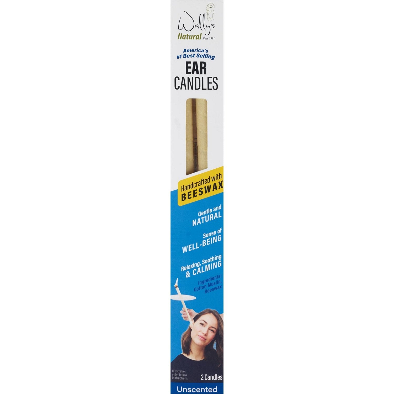 BEESWAX EAR CANDLES 2 UNS