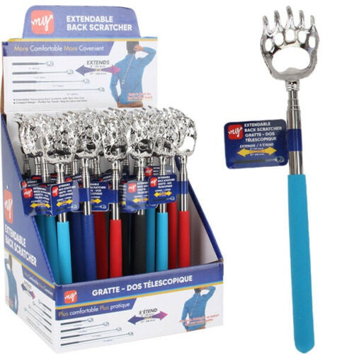The Claw Extendable Bear Claw Back Scratcher With Cushion Grip - Assorted