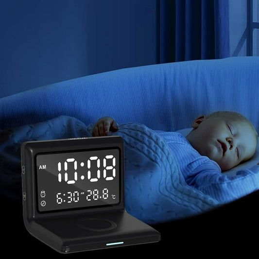 CHARGEWORX 2IN1 WRLS ALM CLOCK