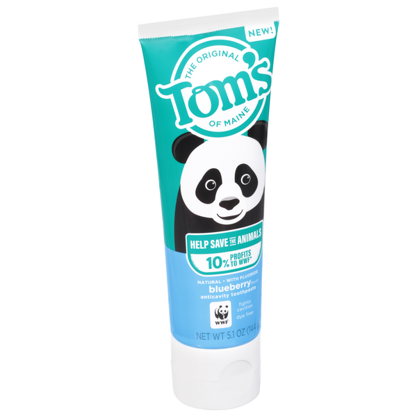 Toms Nat Toothpaste Kids 5.1oz Anti-Cavity Blueberry