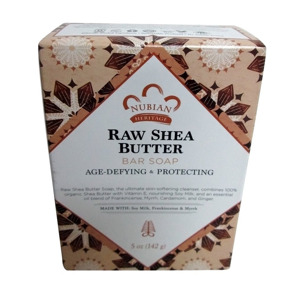 NUBIAN HERITAGE BAR SOAP,RAW SHEA & MYRRH