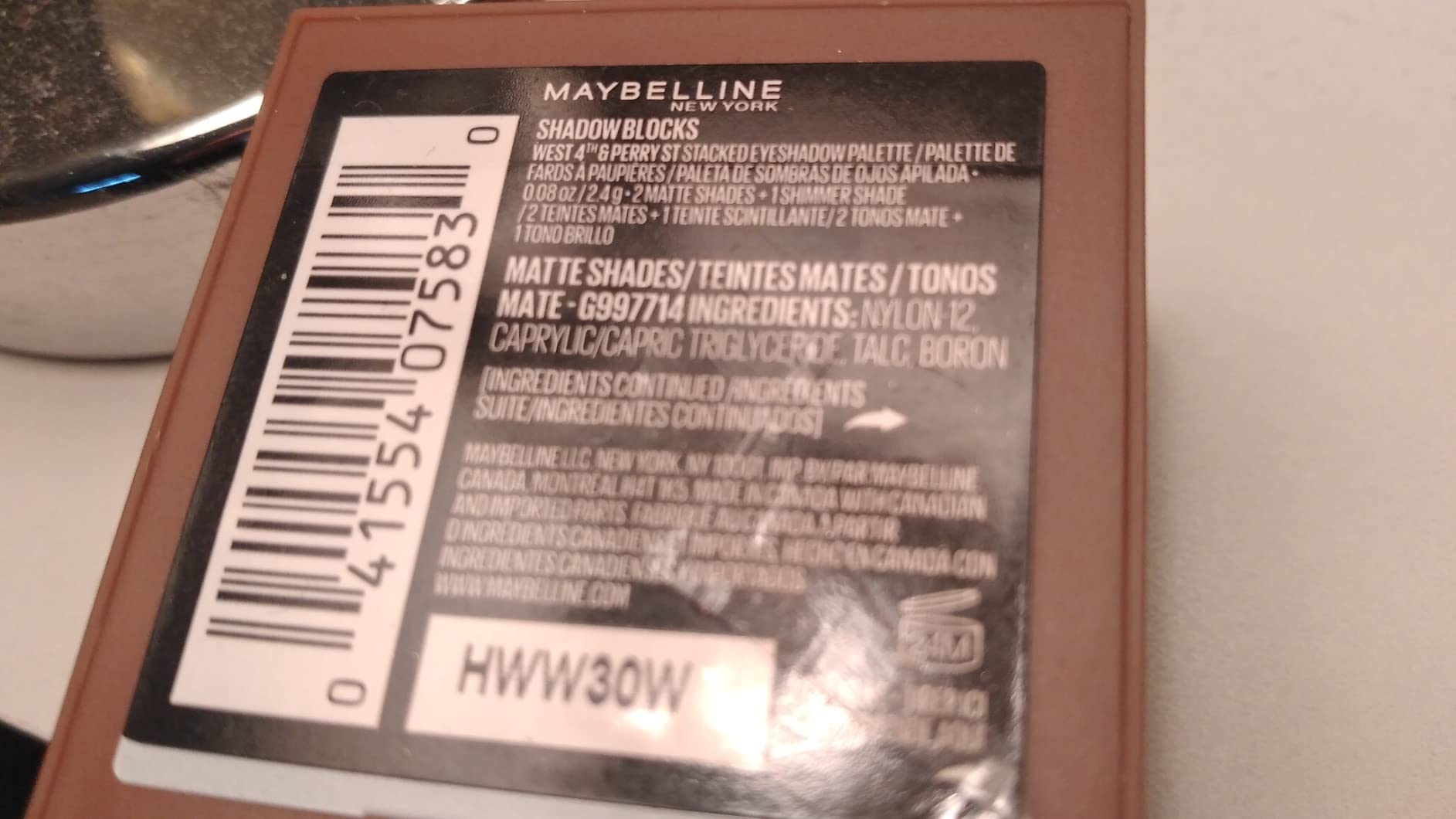 MAYBELLINE New York Shadow Blocks Eyeshadow Palette Makeup, North 3rd and Bedford Ave, 0.08 oz