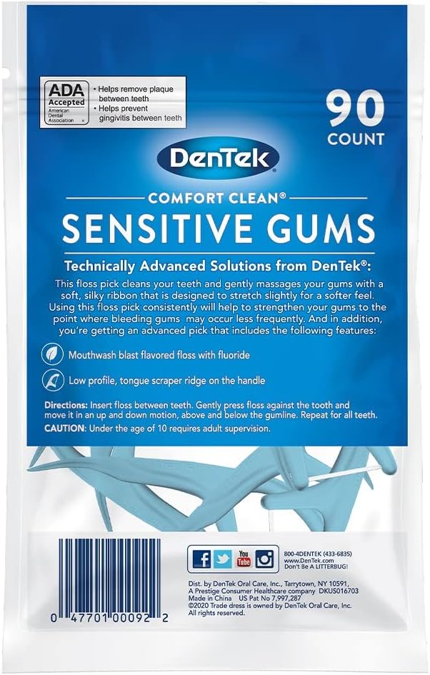 DENTEK FLOSS PICKS SILK 90CT