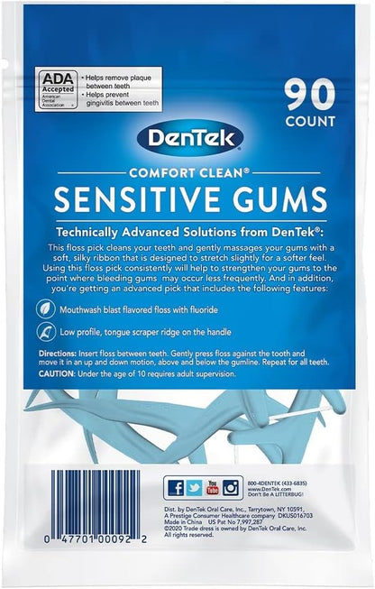 DENTEK FLOSS PICKS SILK 90CT