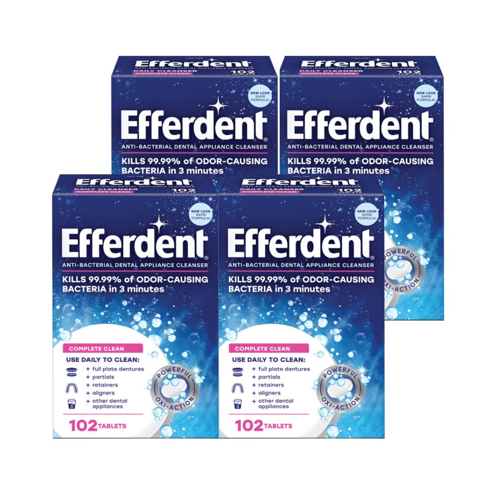 EFFERDENT CMPL CLN TB 102