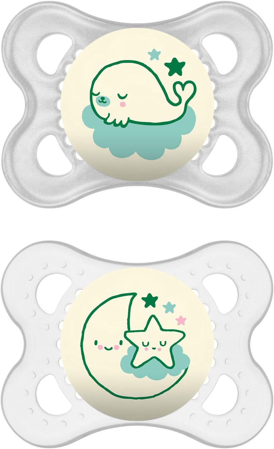 Size 1 Pacifier, 3Pk, Multi-Color, 0-6 mos