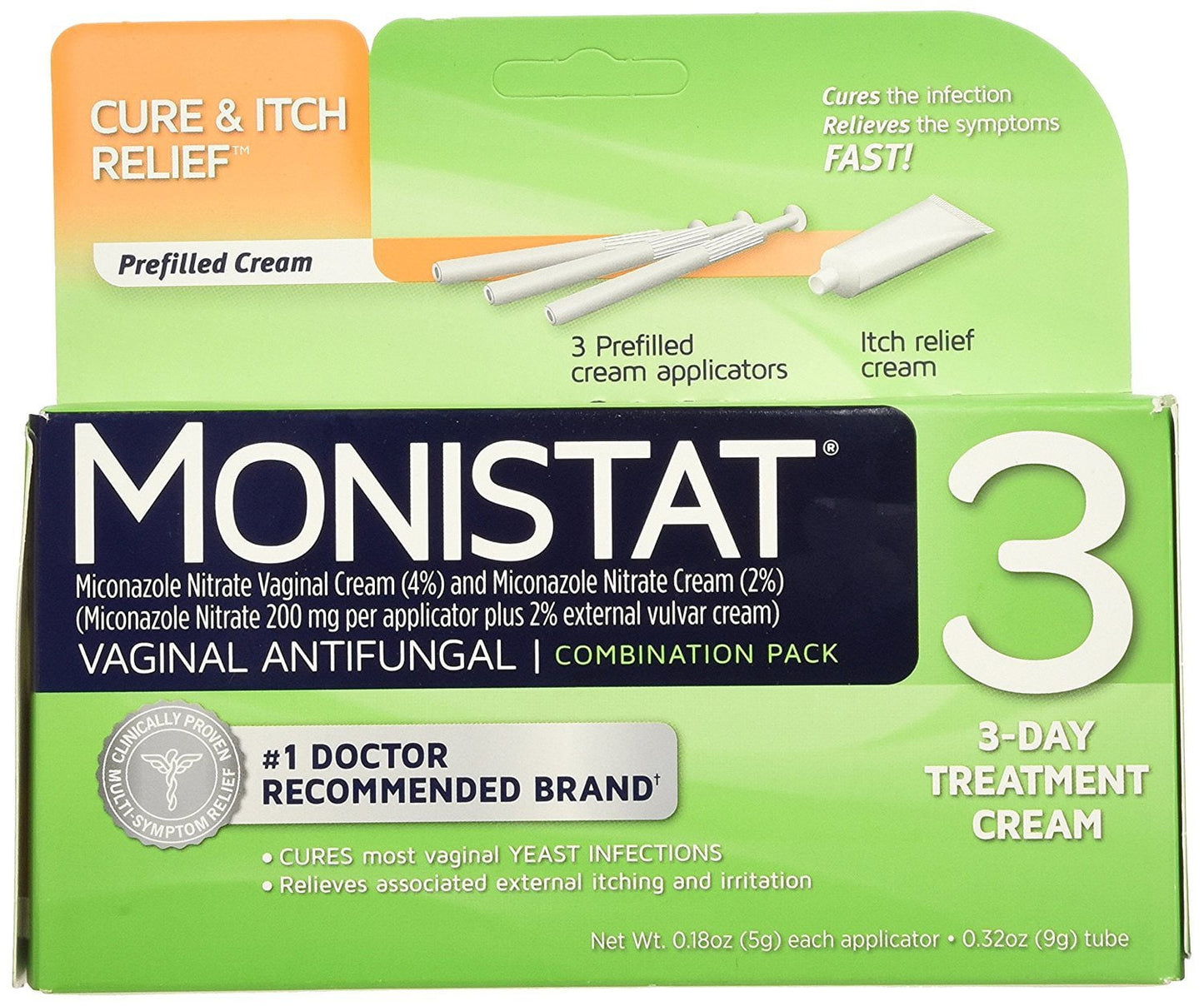 MONISTAT 3 KT 4-2% COMBO PACK