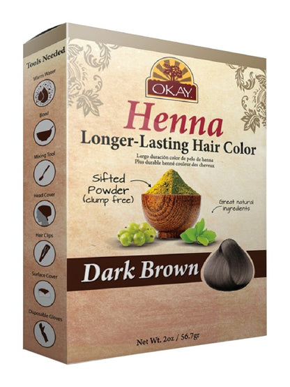 OKAY HENNA COLOR SOFT BLACK 2OZ