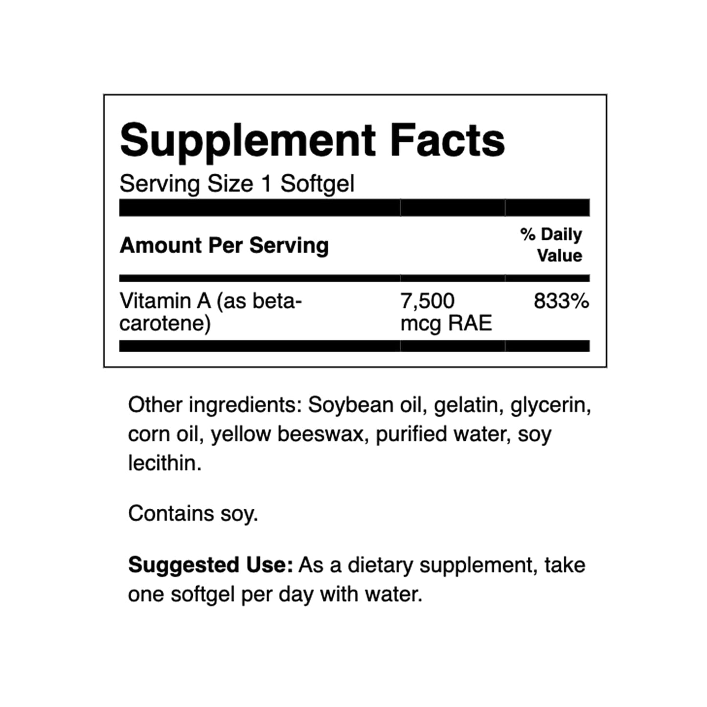 SDNE BETA CAROTENE GC 25000U 60