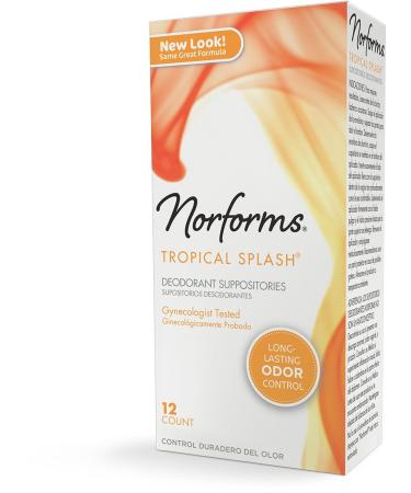 Norforms Suppositories Tropical Splash 12 Count