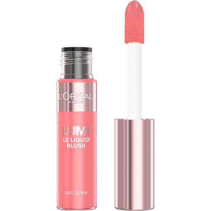 L'ORÉAL PARIS Lumi Le Liquid Blush, Intense Liquid Pigments, 605 Dewy Bright Pink, 0.33 fl oz